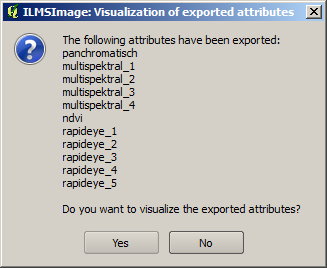 Abfrage zur Visualisierung von mit Zusatzebenen Atributo berechneter